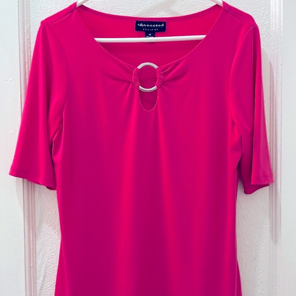Hot Pink Top - Size M - Connected Apparel brand - Picture 1 of 8